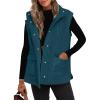 imageANRABESS Womens Fuzzy Fleece Vest Sleeveless Casual Warm Button Down Sherpa Jackets Outerwear With Pockets Winter FashionCyan