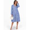 imageANRABESS Long Sleeve Dress for Women V Neck 2025 Fall Fashion Casual Loose Fit Flowy Swing Tiered Vacation DressesFloral Blue