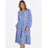 imageANRABESS Long Sleeve Dress for Women V Neck 2025 Fall Fashion Casual Loose Fit Flowy Swing Tiered Vacation DressesFloral Blue