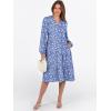 imageANRABESS Long Sleeve Dress for Women V Neck 2025 Fall Fashion Casual Loose Fit Flowy Swing Tiered Vacation DressesFloral Blue