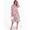 imageANRABESS Long Sleeve Dress for Women V Neck 2025 Fall Fashion Casual Loose Fit Flowy Swing Tiered Vacation DressesMulticolour Floral
