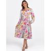 imageANRABESS Long Sleeve Dress for Women V Neck 2025 Fall Fashion Casual Loose Fit Flowy Swing Tiered Vacation DressesMulticolour Floral