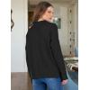 imageANRABESS Women Casual Long Sleeve Mock Funnel Neck Knit Pullover Sweater Top 2025 Fall Fashion Outfits with Exposed SeamBlack