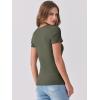 imageANRABESS Women Short Sleeve V Neck Ribbed Knit Fitted Shirts Basic Tees Tops 2025 Summer Casual TShirts Going Out OutfitsArmy Green