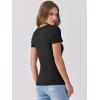 imageANRABESS Women Short Sleeve V Neck Ribbed Knit Fitted Shirts Basic Tees Tops 2025 Summer Casual TShirts Going Out OutfitsBlack