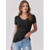 imageANRABESS Women Short Sleeve V Neck Ribbed Knit Fitted Shirts Basic Tees Tops 2025 Summer Casual TShirts Going Out OutfitsBlack