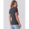 imageANRABESS Women Short Sleeve V Neck Ribbed Knit Fitted Shirts Basic Tees Tops 2025 Summer Casual TShirts Going Out OutfitsCharcoal