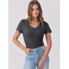 imageANRABESS Women Short Sleeve V Neck Ribbed Knit Fitted Shirts Basic Tees Tops 2025 Summer Casual TShirts Going Out OutfitsCharcoal