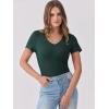 imageANRABESS Women Short Sleeve V Neck Ribbed Knit Fitted Shirts Basic Tees Tops 2025 Summer Casual TShirts Going Out OutfitsForest Green