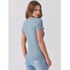 imageANRABESS Women Short Sleeve V Neck Ribbed Knit Fitted Shirts Basic Tees Tops 2025 Summer Casual TShirts Going Out OutfitsLight Blue