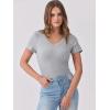 imageANRABESS Women Short Sleeve V Neck Ribbed Knit Fitted Shirts Basic Tees Tops 2025 Summer Casual TShirts Going Out OutfitsLight Gray