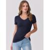 imageANRABESS Women Short Sleeve V Neck Ribbed Knit Fitted Shirts Basic Tees Tops 2025 Summer Casual TShirts Going Out OutfitsNavy Blue