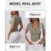 imageANRABESS Womens 2025 Spring Summer Short Sleeve Tops Ribbed Knit Henley Button Up Slim Fit Basic Casual T Shirts BlouseArmy Green