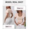 imageANRABESS Womens 2025 Spring Summer Short Sleeve Tops Ribbed Knit Henley Button Up Slim Fit Basic Casual T Shirts BlouseBeige