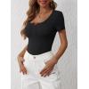 imageANRABESS Womens 2025 Spring Summer Short Sleeve Tops Ribbed Knit Henley Button Up Slim Fit Basic Casual T Shirts BlouseBlack