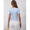 imageANRABESS Womens 2025 Spring Summer Short Sleeve Tops Ribbed Knit Henley Button Up Slim Fit Basic Casual T Shirts BlouseBlue