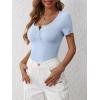 imageANRABESS Womens 2025 Spring Summer Short Sleeve Tops Ribbed Knit Henley Button Up Slim Fit Basic Casual T Shirts BlouseBlue