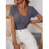 imageANRABESS Womens 2025 Spring Summer Short Sleeve Tops Ribbed Knit Henley Button Up Slim Fit Basic Casual T Shirts BlouseCharcoal