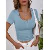 imageANRABESS Womens 2025 Spring Summer Short Sleeve Tops Ribbed Knit Henley Button Up Slim Fit Basic Casual T Shirts BlouseDeep Blue