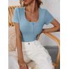 imageANRABESS Womens 2025 Spring Summer Short Sleeve Tops Ribbed Knit Henley Button Up Slim Fit Basic Casual T Shirts BlouseDeep Blue