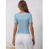 imageANRABESS Womens 2025 Spring Summer Short Sleeve Tops Ribbed Knit Henley Button Up Slim Fit Basic Casual T Shirts BlouseDeep Blue