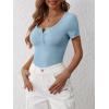 imageANRABESS Womens 2025 Spring Summer Short Sleeve Tops Ribbed Knit Henley Button Up Slim Fit Basic Casual T Shirts BlouseDeep Blue