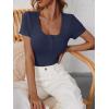 imageANRABESS Womens 2025 Spring Summer Short Sleeve Tops Ribbed Knit Henley Button Up Slim Fit Basic Casual T Shirts BlouseNavy Blue