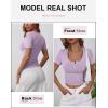 imageANRABESS Womens 2025 Spring Summer Short Sleeve Tops Ribbed Knit Henley Button Up Slim Fit Basic Casual T Shirts BlousePurple