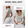 imageANRABESS Womens 2025 Spring Summer Short Sleeve Tops Ribbed Knit Henley Button Up Slim Fit Basic Casual T Shirts BlouseSage Green