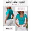imageANRABESS Womens 2025 Spring Summer Short Sleeve Tops Ribbed Knit Henley Button Up Slim Fit Basic Casual T Shirts BlouseTeal