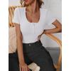 imageANRABESS Womens 2025 Spring Summer Short Sleeve Tops Ribbed Knit Henley Button Up Slim Fit Basic Casual T Shirts BlouseWhite