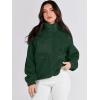 imageANRABESS Womens Fuzzy Fleece Jacket Fall Casual Long Sleeve Cropped Sherpa Button Down Shacket Coats Outwear With PocketsArmy Green