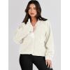 imageANRABESS Womens Fuzzy Fleece Jacket Fall Casual Long Sleeve Cropped Sherpa Button Down Shacket Coats Outwear With PocketsBeige