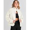 imageANRABESS Womens Fuzzy Fleece Jacket Fall Casual Long Sleeve Cropped Sherpa Button Down Shacket Coats Outwear With PocketsBeige