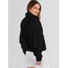 imageANRABESS Womens Fuzzy Fleece Jacket Fall Casual Long Sleeve Cropped Sherpa Button Down Shacket Coats Outwear With PocketsBlack