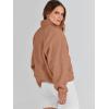 imageANRABESS Womens Fuzzy Fleece Jacket Fall Casual Long Sleeve Cropped Sherpa Button Down Shacket Coats Outwear With PocketsBrown