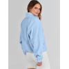 imageANRABESS Womens Fuzzy Fleece Jacket Fall Casual Long Sleeve Cropped Sherpa Button Down Shacket Coats Outwear With PocketsSky