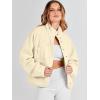 imageANRABESS Womens Fuzzy Fleece Jacket Fall Casual Long Sleeve Cropped Sherpa Button Down Shacket Coats Outwear With PocketsYellow