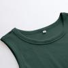 imageANRABESS Womens Sleeveless High Neck Tank Tops Fashion Summer Casual Basic Slim Fit Ribbed Racerback Top Shirt ClothesDeep Green