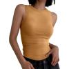 imageANRABESS Womens Sleeveless High Neck Tank Tops Fashion Summer Casual Basic Slim Fit Ribbed Racerback Top Shirt ClothesGinge