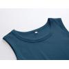 imageANRABESS Womens Sleeveless High Neck Tank Tops Fashion Summer Casual Basic Slim Fit Ribbed Racerback Top Shirt ClothesLake Blue