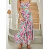 imageANRABESS Womens Summer Boho Flowy Swing Tiered ALine Maxi Skirt 2025 Fashion Trendy Elastic Waist Pleated Long Beach DressLarge Floral