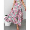 imageANRABESS Womens Summer Boho Flowy Swing Tiered ALine Maxi Skirt 2025 Fashion Trendy Elastic Waist Pleated Long Beach DressLarge Floral