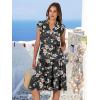 imageANRABESS Womens Summer Dress Ruffle Sleeve V Neck Midi Dresses Fashion Casual Fit Flowy Tiered Boho Beach Vacation SundressBlack Yellow Flower
