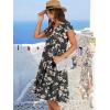 imageANRABESS Womens Summer Dress Ruffle Sleeve V Neck Midi Dresses Fashion Casual Fit Flowy Tiered Boho Beach Vacation SundressBlack Yellow Flower