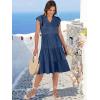 imageANRABESS Womens Summer Dress Ruffle Sleeve V Neck Midi Dresses Fashion Casual Fit Flowy Tiered Boho Beach Vacation SundressBlue