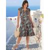 imageANRABESS Womens Summer Dress Ruffle Sleeve V Neck Midi Dresses Fashion Casual Fit Flowy Tiered Boho Beach Vacation SundressBlue Red Floral