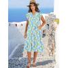 imageANRABESS Womens Summer Dress Ruffle Sleeve V Neck Midi Dresses Fashion Casual Fit Flowy Tiered Boho Beach Vacation SundressBlue Yellow Floral