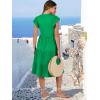 imageANRABESS Womens Summer Dress Ruffle Sleeve V Neck Midi Dresses Fashion Casual Fit Flowy Tiered Boho Beach Vacation SundressForest