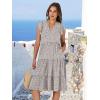 imageANRABESS Womens Summer Dress Ruffle Sleeve V Neck Midi Dresses Fashion Casual Fit Flowy Tiered Boho Beach Vacation SundressKhaki Polka Dot